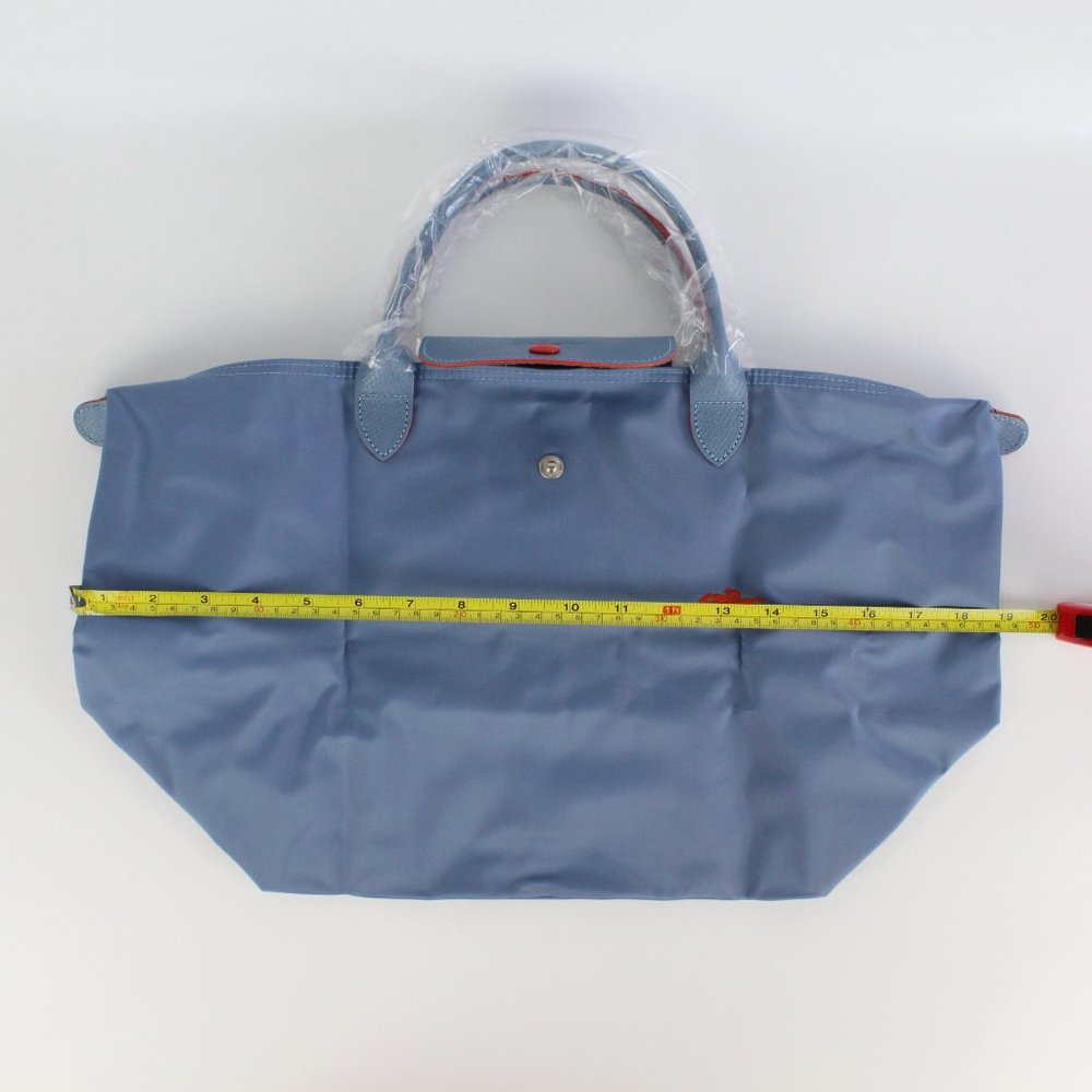 NWT LONGCHAMP Le Pliage Tote Bag, Blue/Mist - Picture 11 of 16